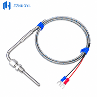 Sonde thermocouple de type K de 8 mm de diamètre, sonde en forme de L de 85 mm de longueur, résistante aux hautes températures jusqu'à 1000°C, OEM, acier inoxydable 304