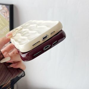 Patrón de ondulación de agua Marco de onda rizada suave Compatible con funda de iPhone - Product Image 6