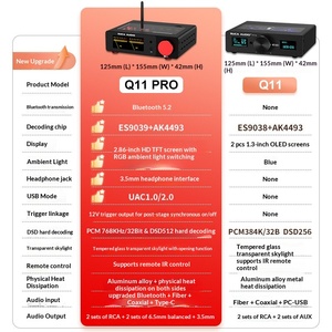 Q11 PRO USB <span class=keywords><strong>DAC</strong></span> เครื่องขยายเสียงหูฟังพร้อมชิปถอดรหัส AKM <span class=keywords><strong>ESS</strong></span> แบบคู่ โครงสร้างอะลูมิเนียมอัลลอยด์ สำหรับเล่นเกมบนพีซีและฟังเพลง - Product Image 6