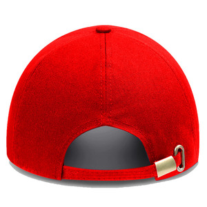 Gorra de béisbol roja con estilo duradero con diseño de tira reflectante único Gorra con logotipo personalizado - Product Image 3