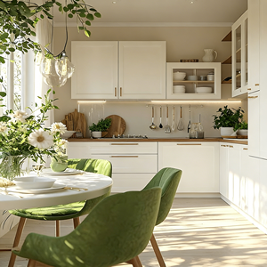 Gabinetes de Cocina Modernos de Madera Blanca con Acabado Brillante y Encimera de Piedra Sinterizada, Personalizados y de Venta Caliente, al Mejor Precio, Arbrobe - Product Image 3