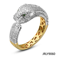 Jasen Bijoux Hip Hop Personnalisé Glacé 925 Argent Moissanite Diamants Diamant Animal Lapin Anneaux pour Femmes