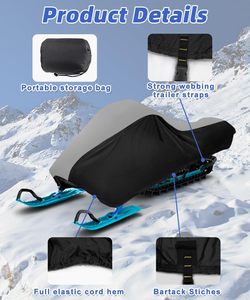Funda Protectora Universal Impermeable para Moto de Nieve 2026, Resistente a los Rayos UV, de Poliéster, para Polaris, Yamaha, Arctic Cat, <span class=keywords><strong>Skidoo</strong></span> - Product Image 3