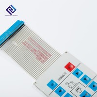 Clavier à membrane flexible MBR de haute qualité, étanche IP67, avec adhésif 3M, longueur de câble personnalisée, boutons en dôme PVC/PET/PC pour