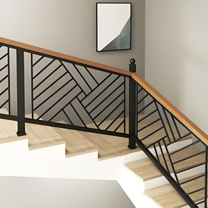 2025 Courtoisies d'escalier, Garde-corps de balcon, Garde-corps pour espaces publics, Clôtures métalliques modernes minimalistes sur mesure - Product Image 4
