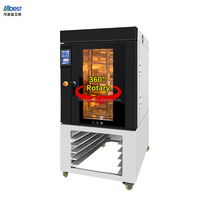 Four à convection à circulation d'air chaud 8/10 plateaux, montée en température rapide, uniformité thermique, rotation à 360° pour usines de transformation alimentaire