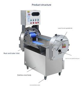 Máquina Comercial Automática para Cortar y Picar Verduras, Frutas, Cebollas, Patatas, Jamón y Hojas, con Función de Rebanado de Zanahorias y Aloe - Product Image 4