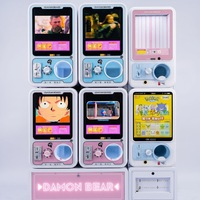 Machine Gachapon en métal, taille de capsule réglable, style multi-sélection rotatif, pour parcs d'attractions et centres commerciaux, modèle anglais et japonais