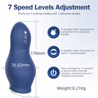 Masseur vibrant de gland entièrement automatique Dragon Suction Airplane Cup, jouet sexuel pour adulte pour l'exercice de la masturbation masculine USB