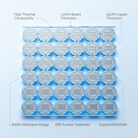 Circuit imprimé en aluminium LED à dissipation thermique simple face 1,2 mm 25 µm cuivre OSP pour l'éclairage