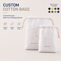 Grand sac à linge en toile de coton avec cordon de serrage, imprimé sur mesure, sac de rangement réutilisable pour vêtements et voyages