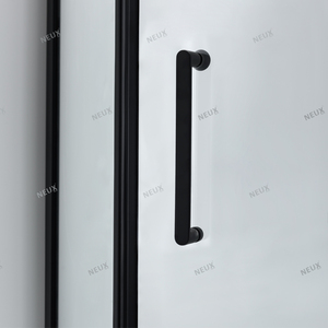 Cabine <span class=keywords><strong>de</strong></span> <span class=keywords><strong>douche</strong></span> en verre noir personnalisée avec cadre en forme <span class=keywords><strong>de</strong></span> diamant Cabine <span class=keywords><strong>de</strong></span> salle <span class=keywords><strong>de</strong></span> bain avec charnière pivotante - Product Image 4