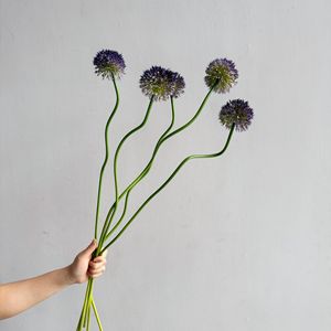 H-941 Haute Qualité 84cm Fleur Artificielle Souple en forme de Boule de Pissenlit Allium avec Mini Baies pour Décoration de Mariage, Saint-Valentin et Fêtes - Product Image 3