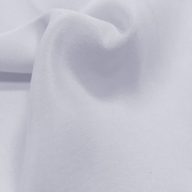 100% Polyester Woven White Color Peach Skin Fabric for Bedding Curtains Garment Shirt Ect