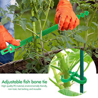 Sangles de fixation réglables en plastique pour arbres, vente en gros d'usine, pour jardin, agriculture, serre et fleurs, attache-câbles