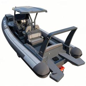 Bote RIB RHIB <span class=keywords><strong>de</strong></span> 9m Achilles Hypalon para 18 Personas con Cabina para Uso Comercial, Pesca, Reachsea OEM ODM, Color Gris - Product Image 3