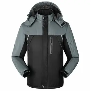 冬のパーカーは暖かいピゼックスを保ちます厚いスポーツ男性屋外ハイキング防風ジャケットカスタムプリントロゴ防水ジャケット