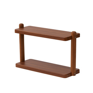 <b>Desktop</b> <b>Shelf</b> Multi Tier Storage Rack 2 Tier Wooden Organizer For Desk Home Office Use - Product Image 5