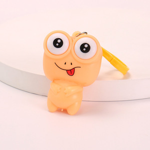 New Kawaii 11cm <b>Frog</b> Poping Eyes Keychain Pendant Silicone Decompression Toys for Kids Adults Squeeze Toy for Kids Adults for - Product Image 3