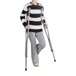 Muletas de Aleación de Aluminio Ajustables, Ayuda Médica para Caminar, Reforzadas, Ligeras, con Doble Soporte de Elevación - Product Image 3