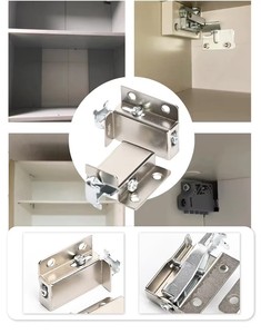 Supports de suspension robustes pour armoires de cuisine, supports d'angle métalliques pour bois - Product Image 5