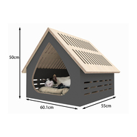 Maison de chat en bois personnalisée et personnalisée mobilier d'intérieur pour animaux de compagnie maison de chat lit en bois nid pour animaux de compagnie lit en bois maison de chat