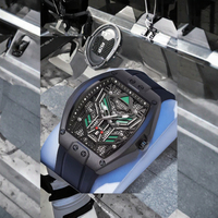 Montre de sport pour homme WLISTH, boîtier en alliage simple et luxueux, mouvement à quartz, étanche, aiguilles lumineuses, affichage du calendrier
