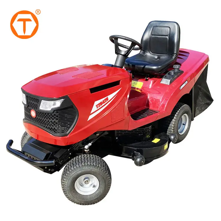 42" China wholesale riding mower lawn tractor garden ride on lawn mowers with grass catcher collection bag