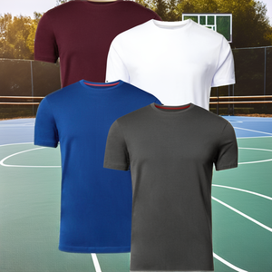 FULL TIME SPORTS Mens 100% Cotton Breathable Sporty Printed <b>T</b>-<b>Shirt</b> <b>Pack</b> - Product Image 2