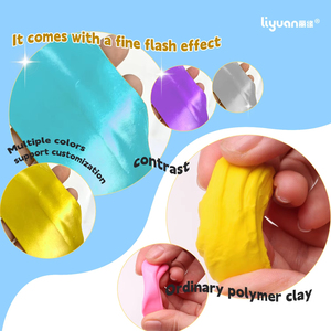 Kit d'argile polymère métallique Bview 16 couleurs | Ensemble d'argile à <span class=keywords><strong>modeler</strong></span> au four <span class=keywords><strong>de</strong></span> 20g pour enfants créatifs - Product Image 2