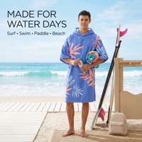 Poncho de surf imperméable pour homme, serviette de surf en microfibre personnalisée