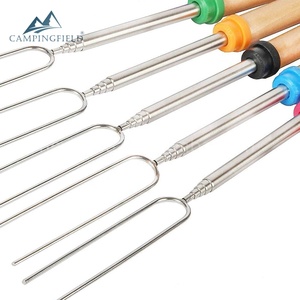 10pcs BBQ Extendable Fondue <strong>Forks</strong> Set for Campfire Camping Bonfire Fondue <strong>Forks</strong> - Product Image 2