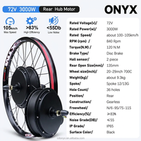 Kit de Conversión para Bicicleta Eléctrica de 60V 3000W Pico 45MPH+ con Llanta MTX, Potente Actualización para Bicicleta, Alta Velocidad, DIY, Batería Opcional