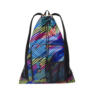 Muestra Gratuita, Bolsa de Natación de Malla con Logotipo Personalizado, Mochila con Cordón y Bolsillo Impermeable, Mochila de Playa para Natación, Gimnasio y Entrenamiento - Product Image 5