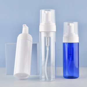 Luxury 100ml 120ml 150ml 200ml clear Frost Foam Pump Pet Plastic <strong>Bottle</strong> for Soap with Foam <strong>Pomp</strong> - Product Image 1