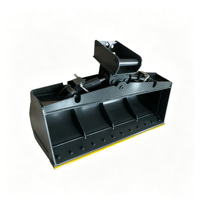 Godet inclinable RB pour la protection des talus et le défrichement en pente, inclinaison 45°, double vérins hydrauliques, OEM, Q355, certifié CE ISO, pour travaux de nivellement intensifs