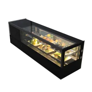 Yowon-خزانة عرض السوشي ، شفافة ، عرض الكعكة ، خزانة تبريد شطيرة