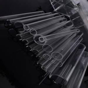 Tubo de Quartzo Transparente Polido a Fogo, Aberto dos Dois Lados, Tubo de Quartzo de Vidro Claro - Product Image 3