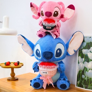 Juguetes de Peluche con Diseño de Puntadas, Color Azul y Rosa, Peluche Personalizado de Moda para Niños, para el Día de San Valentín - Product Image 2