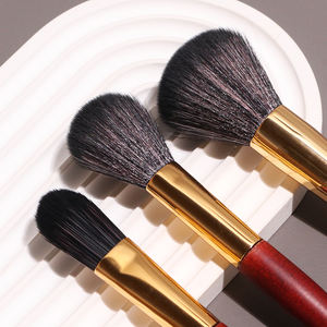 Juego de brochas de maquillaje con mango de madera de alta calidad, brocha de <span class=keywords><strong>belleza</strong></span> biodegradable, brocha facial de contorno de base de cerdas suaves profesionales - Product Image 3