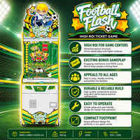 Machine à prix à monnayeur pour billets et cadeaux, à retour sur investissement élevé, pour centre de jeux, avec balles de football flash, direct usine