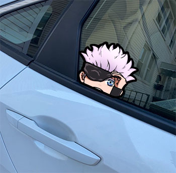 Anime Sticker Car Decals Kakashi Naruto Itachi Sasuke Demon Slayer 3D Anime Designs For Car Sticker Window