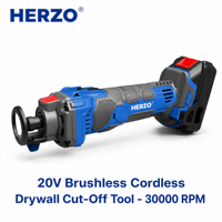 Outil de découpe de plaques de plâtre sans fil portable HERZO 20V, perceuse à plaques de plâtre, outils électriques