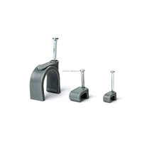 Lot de clips pour câble plat, clips de qualité PE de fabrication, usine en chine, diamètres 25mm, noir et blanc