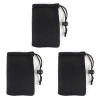 Bolsas de malla de nailon multiusos para almacenamiento de joyas, bolsas pequeñas de malla con cordón, 10x15 cm