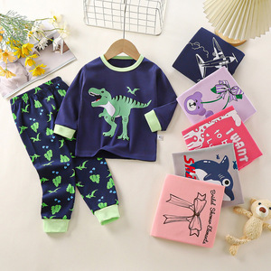 Vente en Gros, Ensemble de Pyjamas en Pur Coton pour Filles et Garçons, Collection Automne - Product Image 6