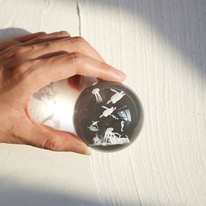 Medusa de Cristal con Grabado Láser 3D, Espécimen Decorativo, Regalo Creativo de Feng Shui para Bodas y Navidad, 8x8x8cm, Directo de Fábrica - Product Image 2