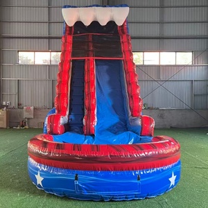 Tobogán de agua inflable con bandera comercial de PVC de 20 pies para equipo de fiesta - Product Image 2