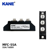 Module redresseur semi-contrôlé MFC 55A 1600V, hybride SCR Thyristor + Diode pour le contrôle de vitesse des moteurs AC et les alimentations de soudage