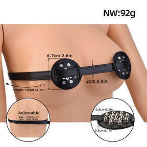 ชุดชั้นในหนังเซ็กซี่สำหรับผู้หญิง Rivet ชุดบอดี้สูท BDSM สำหรับคู่รัก สนุกกับการเล่นบทบาทสมมติ อุปกรณ์ SM ของเล่นทางเพศสำหรับผู้ใหญ่ ขายส่ง - Product Image 5